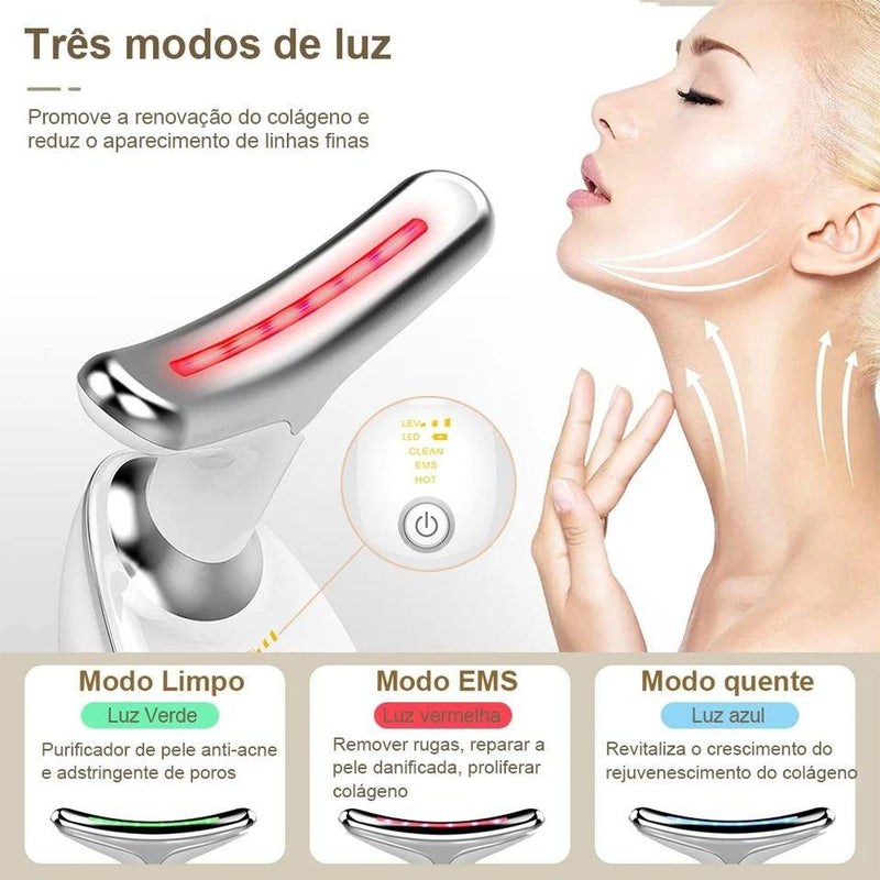 LUMIX™ Aparelho de LED Terapia para Rosto e Pescoço - VitaLux