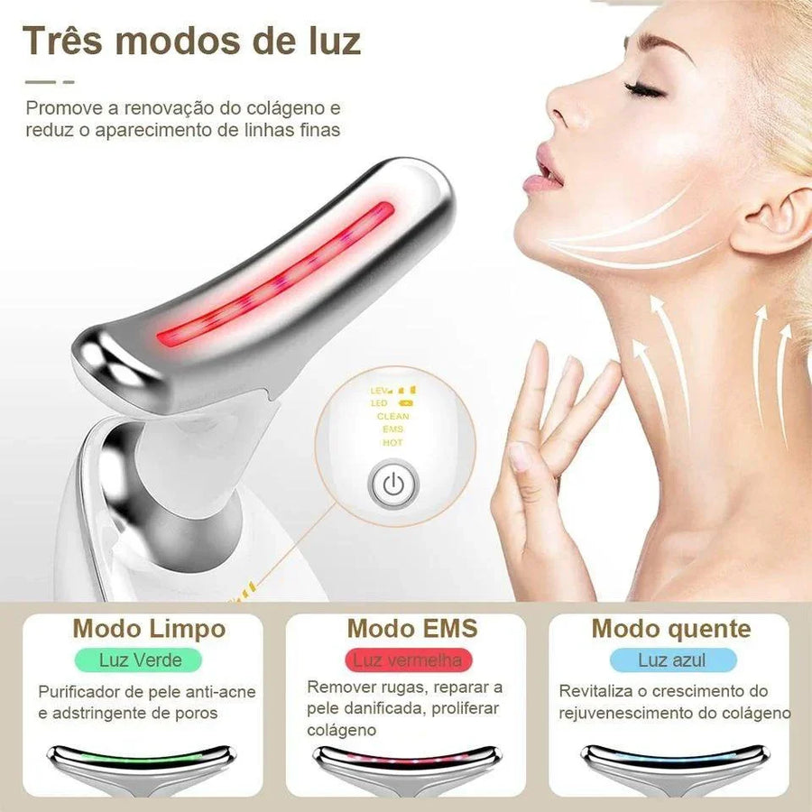 LUMIX™ Aparelho de LED Terapia para Rosto e Pescoço