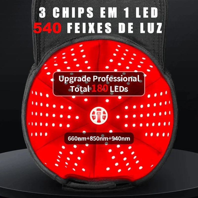 CAPILUS PRO™ Boné de LED Terapia Capilar Profissional