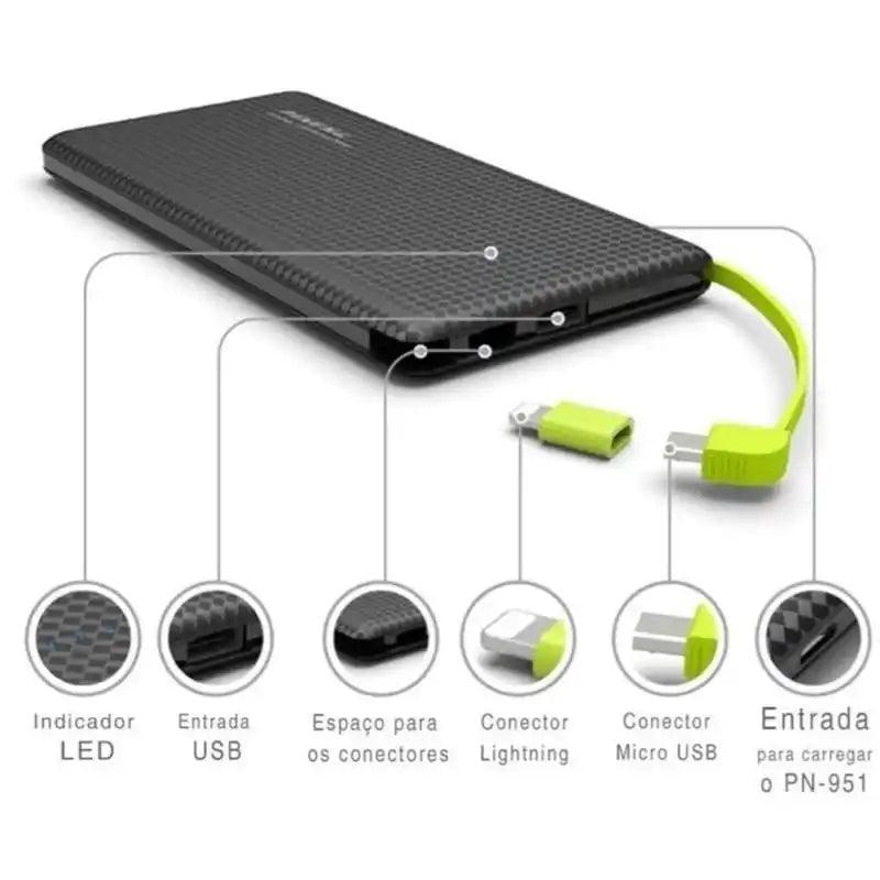 FlexCharge™ Carregador Portátil Universal de 10000mAh