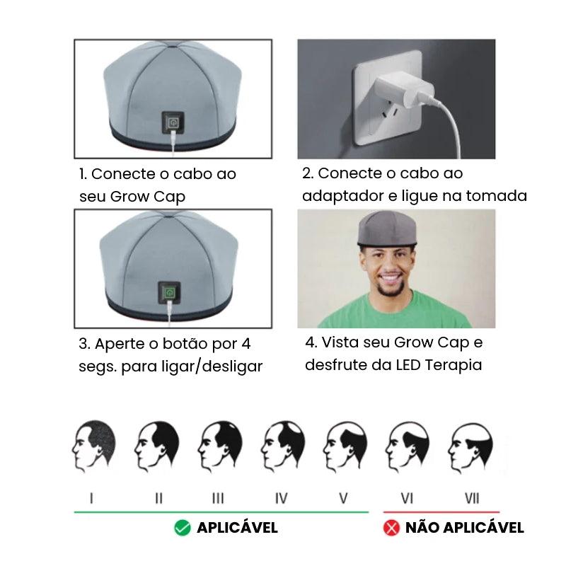 GROW CAP™ Chapéu de LED Terapia Capilar - VitaLux