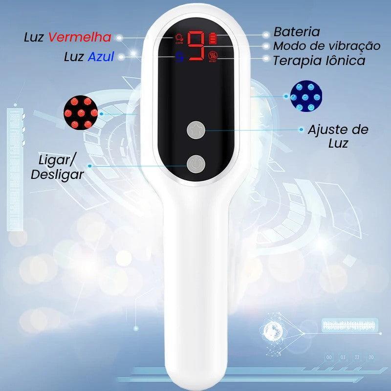 MANA™ Escova de LED Terapia Capilar Anti Queda - VitaLux