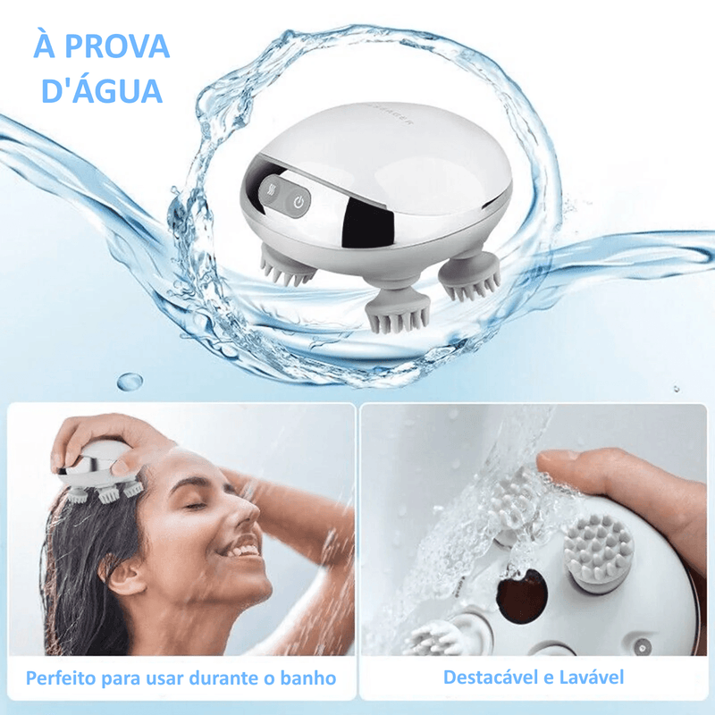 RELAX SCALP™ Massageador LED Terapia Crescimento Capilar - VitaLux