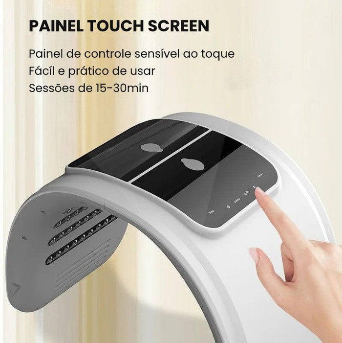 WAVE™ Cabine de LED Terapia Facial Design Curvo Skincare
